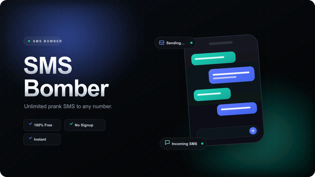 SMS Bomber — unlimited prank SMS to any number